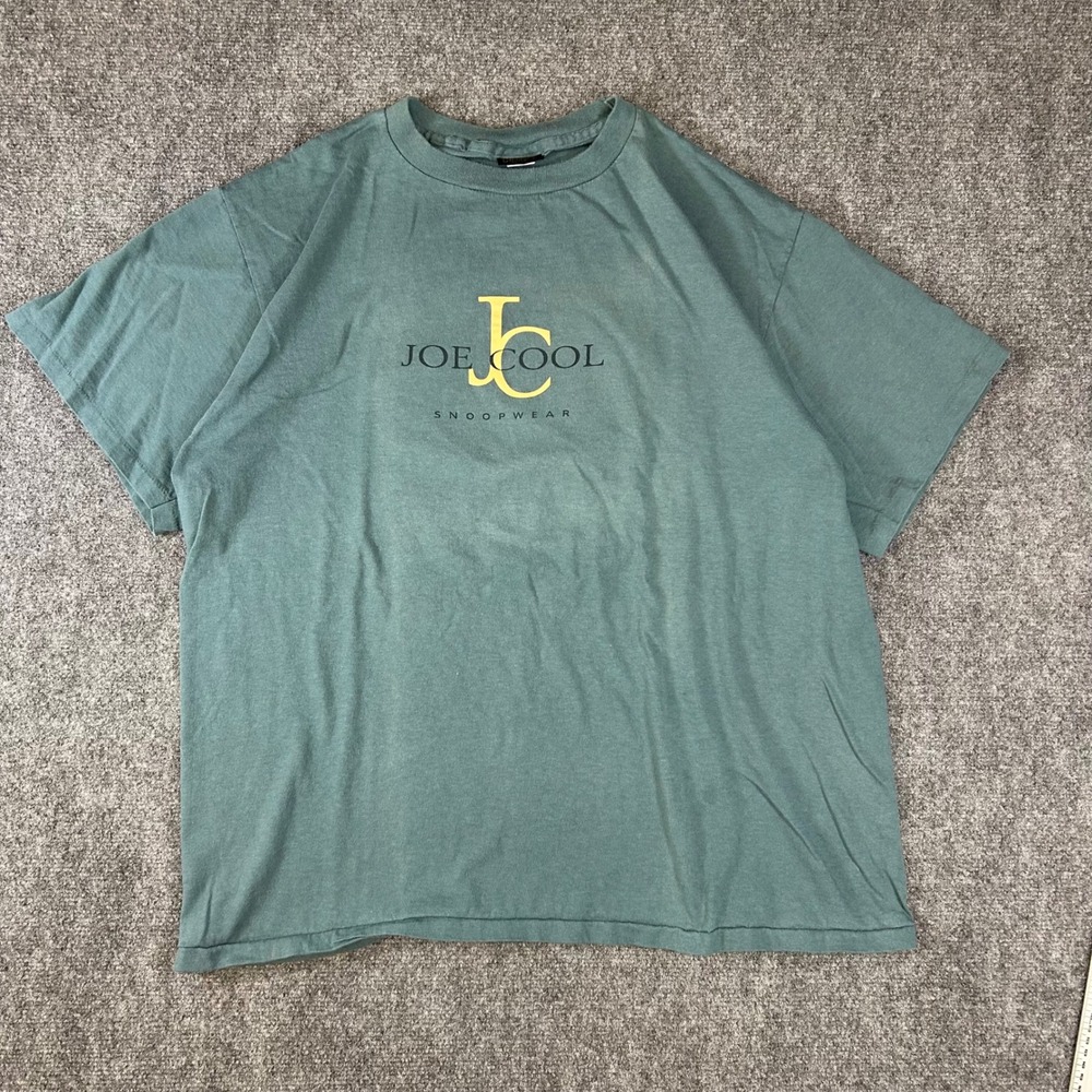 Vintage Joe Cool Snoopwear T-Shirt Changes Snoopy Graphic Teal Mens XL USA Made
